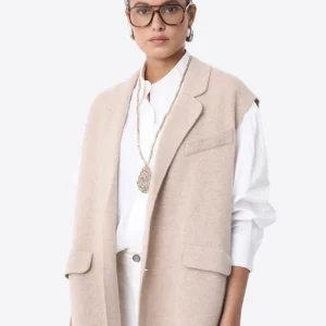 Veste De Tailleur Sans Manche Nyx Sand