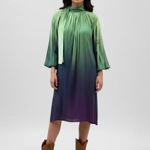 Robe Naila Laoun Courte Verte